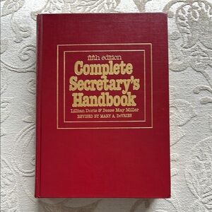 Complete Secretary's Handbook - Red Cover